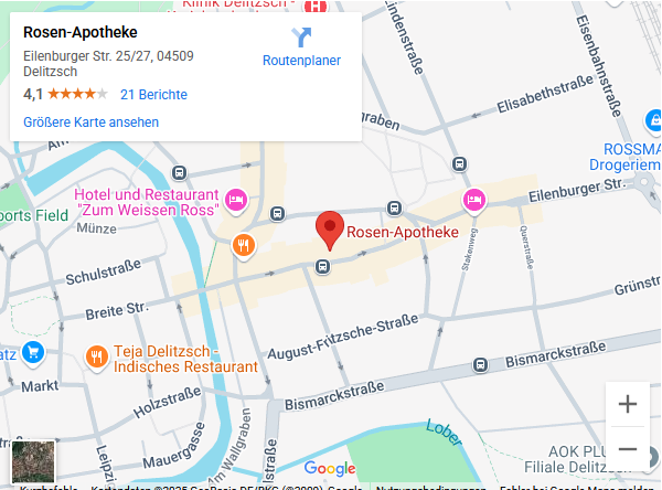 Weiterleitung zu Google Maps